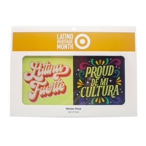 NEW Target x West Emory 2pk Sticker Pack Vinyl Cling for Latino Heritage Month